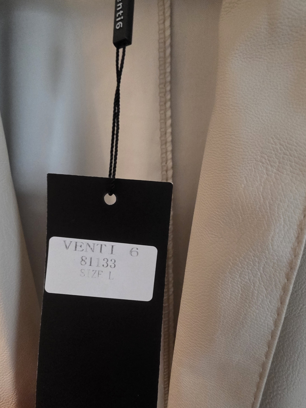 Ventti Cream Open-Front Blazer Jacket - Picture 2 of 3